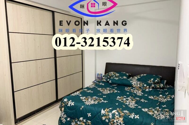 Artis 3 @ Jelutong 700SF Partially Furnished Easy Access Location 1cp