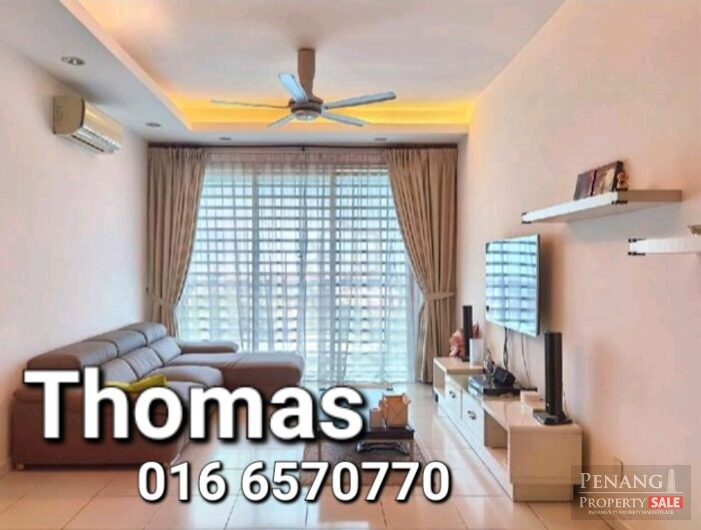 Telaga Emas | Raja Uda | Butterworth | Furnished & Renovated | Corner Unit | Kitchen Cabinet | Air Cond | Indoor Facilities