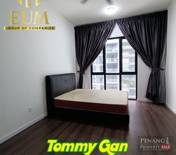 Vertu Resort Condo For Rent In Batu Kawan 1070Sqft 3R2B Partially Furnished High Floor.